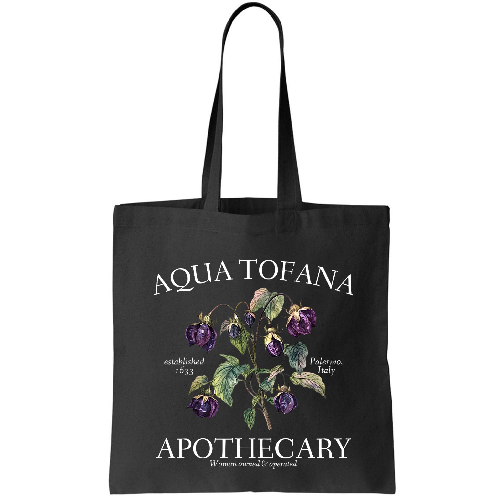 Funny Feminist Aqua Tofana Apothecary Vintage Design Bag