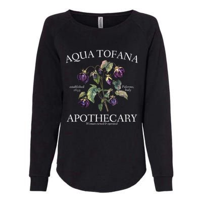 Funny Feminist Aqua Tofana Apothecary Vintage Design Womens California Wash Sweatshirt