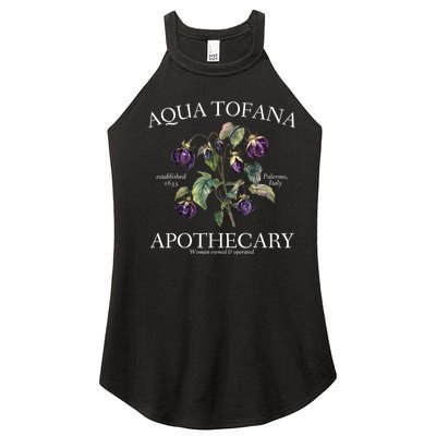 Funny Feminist Aqua Tofana Apothecary Vintage Design Women's Perfect Tri Rocker Tank