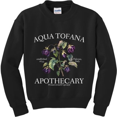 Funny Feminist Aqua Tofana Apothecary Vintage Design Kids Sweatshirt