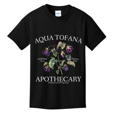 Funny Feminist Aqua Tofana Apothecary Vintage Design Kids T-Shirt