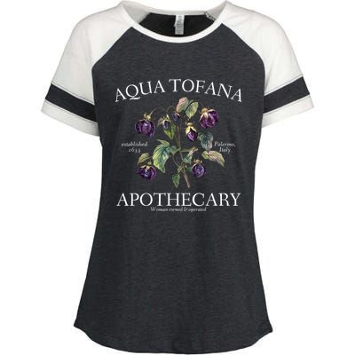 Funny Feminist Aqua Tofana Apothecary Vintage Design Enza Ladies Jersey Colorblock Tee