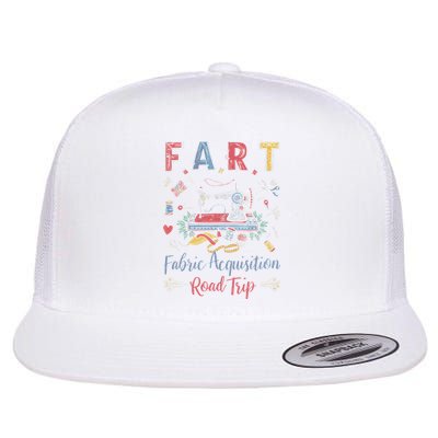 Fart Fabric Acquisition Road Trip For Sewing Quilting Lover Flatbill Hat