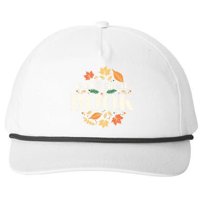 Fall For A Great Book Reading Librarian Autumn Teacher Snapback Five-Panel Rope Hat