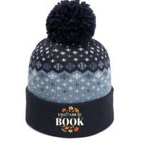 Fall For A Great Book Reading Librarian Autumn Teacher The Baniff Cuffed Pom Beanie