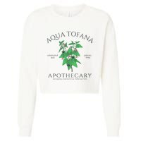 Funny Feminist Aqua Tofana Apothecary Vintage Cropped Pullover Crew