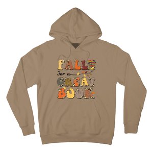 Fall For A Great Book Retro Leopard Autumn Thanksgiving Hoodie