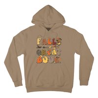 Fall For A Great Book Retro Leopard Autumn Thanksgiving Hoodie