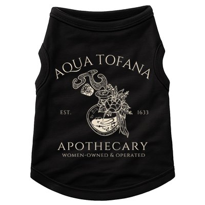Funny Feminist Aqua Tofana Apothecary Vintage Doggie Tank