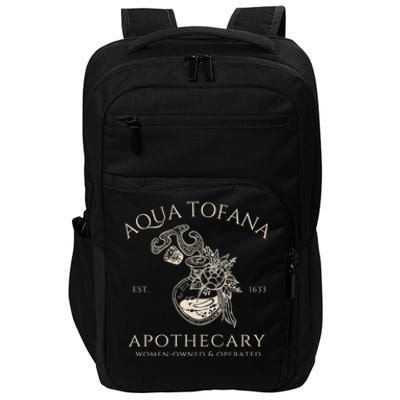 Funny Feminist Aqua Tofana Apothecary Vintage Impact Tech Backpack