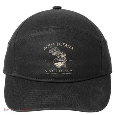 Funny Feminist Aqua Tofana Apothecary Vintage 7-Panel Snapback Hat