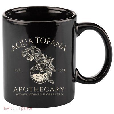 Funny Feminist Aqua Tofana Apothecary Vintage 11oz C Handle Ceramic Mug