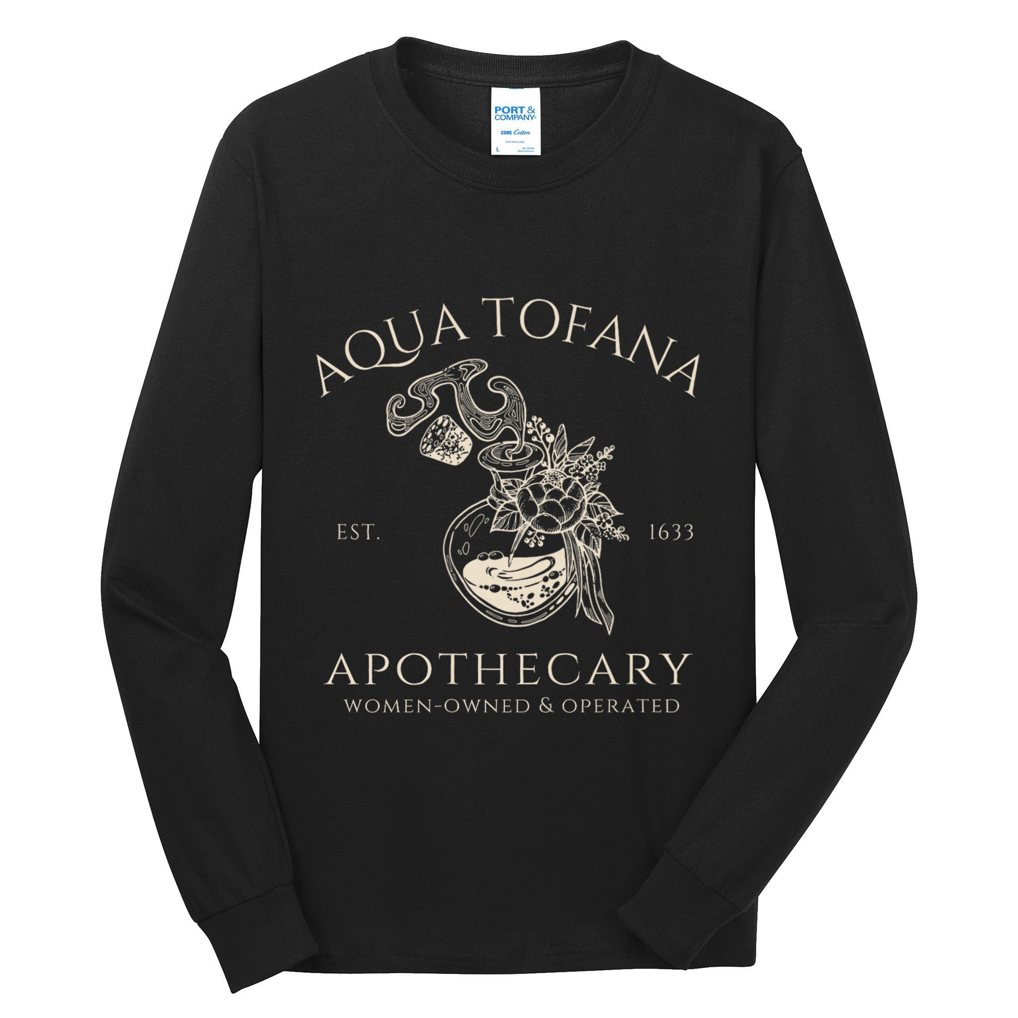 Funny Feminist Aqua Tofana Apothecary Vintage Tall Long Sleeve T-Shirt