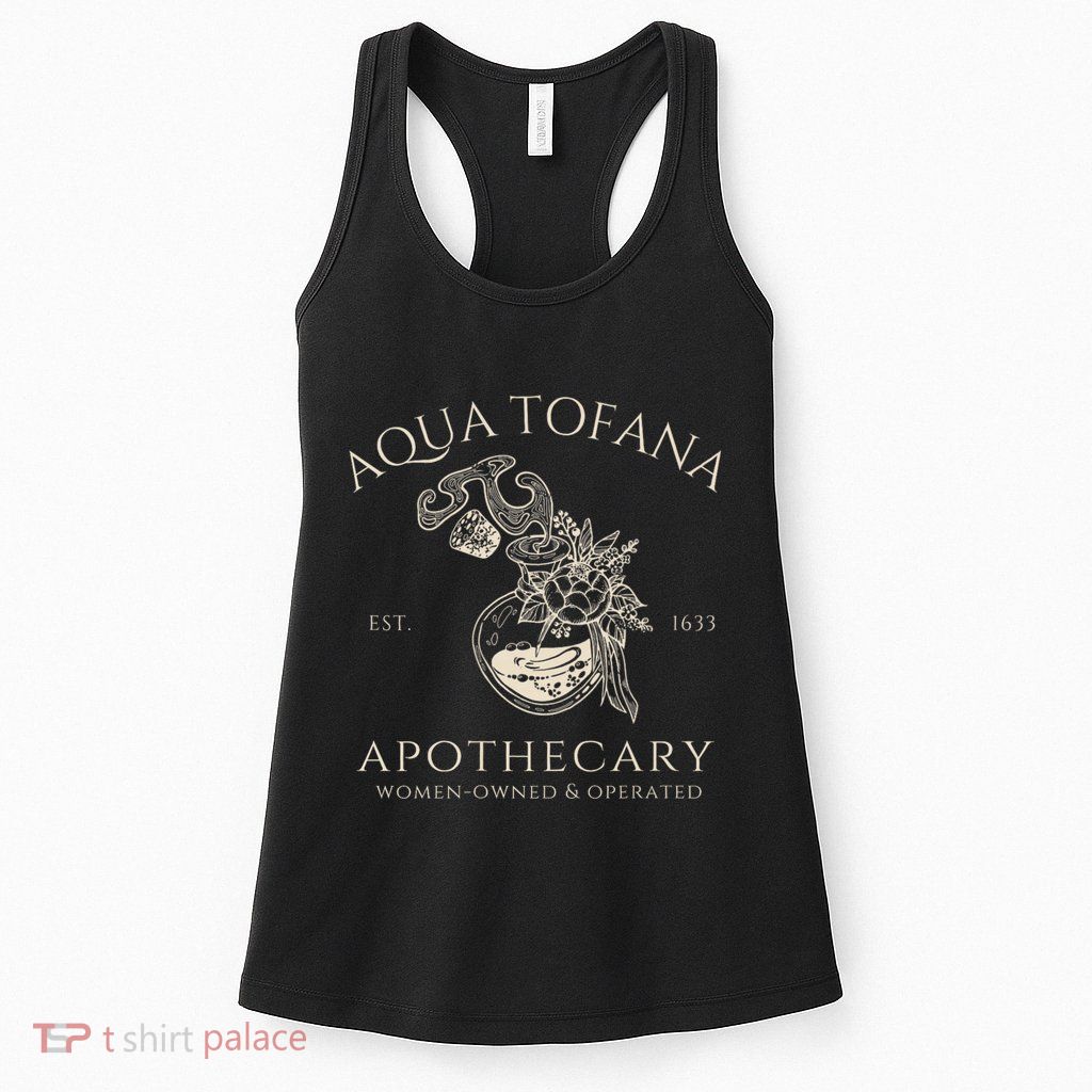 Funny Feminist Aqua Tofana Apothecary Vintage Womens Tank Top