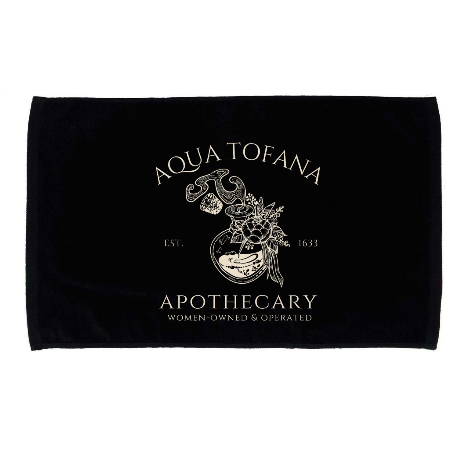 Funny Feminist Aqua Tofana Apothecary Vintage Microfiber Hand Towel