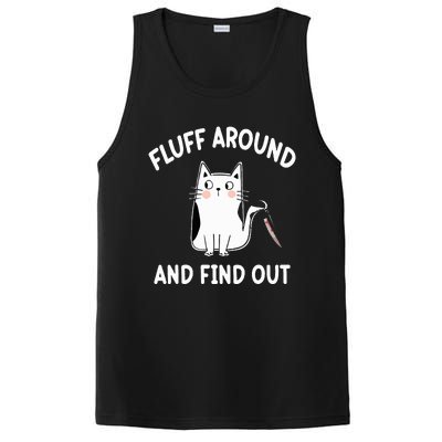 Funny Fluff Around And Find Out Funny Cat PosiCharge Competitor Tank