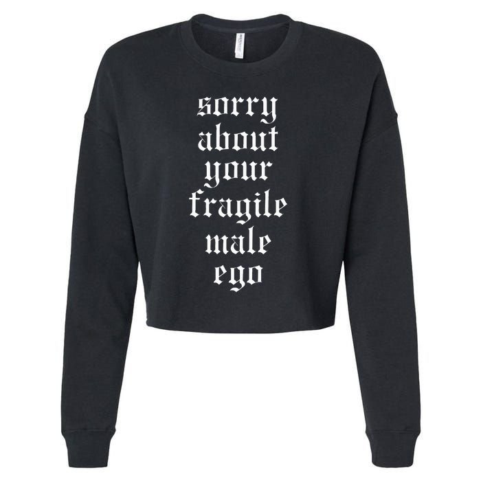 Funny Feminism Apparel Cropped Pullover Crew