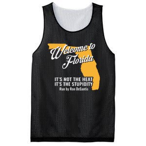 Funny Florida Anti Gov. Ron DeSantis Mesh Reversible Basketball Jersey Tank