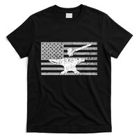 Forging  Forge  American Flag Blacksmith Anvil T-Shirt
