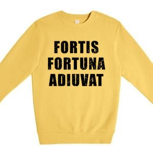 Fortis Fortuna Adiuvat Premium Crewneck Sweatshirt