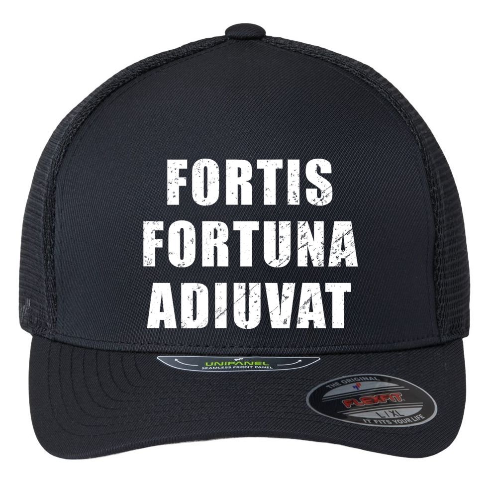 Fortis Fortuna Adiuvat Flexfit Unipanel Trucker Cap