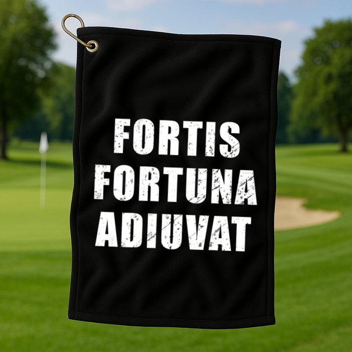 Fortis Fortuna Adiuvat Golf Towel