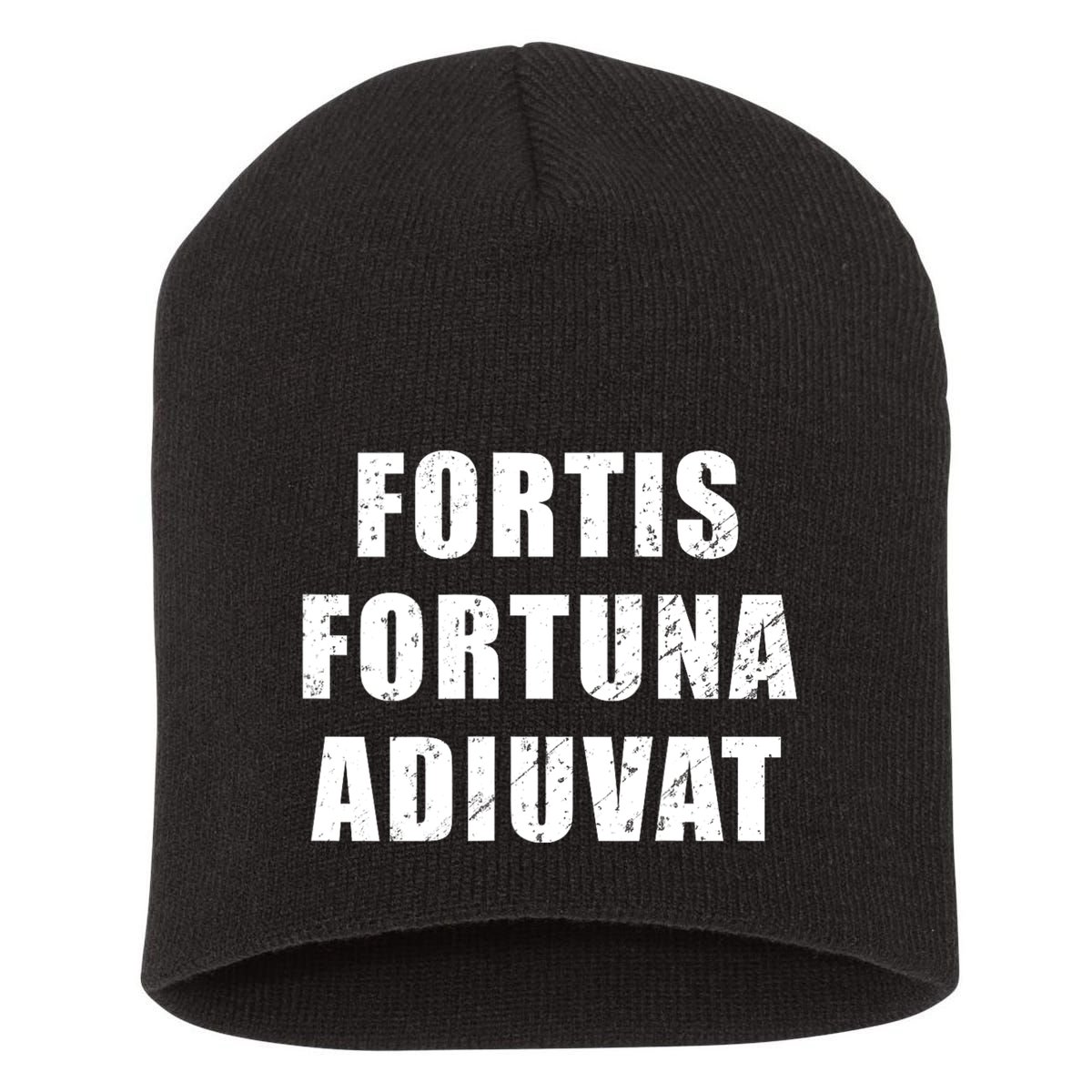 Fortis Fortuna Adiuvat Short Acrylic Beanie