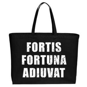 Fortis Fortuna Adiuvat Cotton Canvas Jumbo Tote