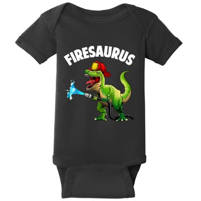 Future Firefighter Art For Fire Department Fireman Baby Bodysuit