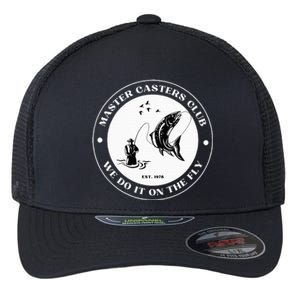 Fly Fishing Avid Fisherman Master Caster Anglers Club Flexfit Unipanel Trucker Cap