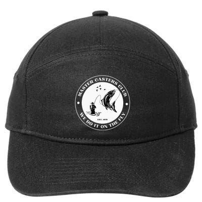 Fly Fishing Avid Fisherman Master Caster Anglers Club 7-Panel Snapback Hat