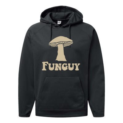 Funguy Funny Apparel Performance Fleece Hoodie