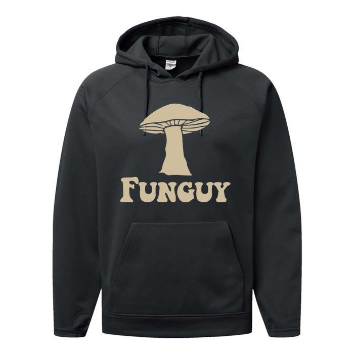 Funguy Funny Apparel Performance Fleece Hoodie