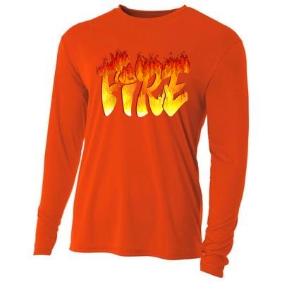 Funny Fire And Ice Costume Halloween Family Matching Cooling Performance Long Sleeve Crew