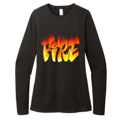 Funny Fire And Ice Costume Halloween Family Matching Womens CVC Long Sleeve Shirt