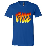 Funny Fire And Ice Costume Halloween Family Matching V-Neck T-Shirt