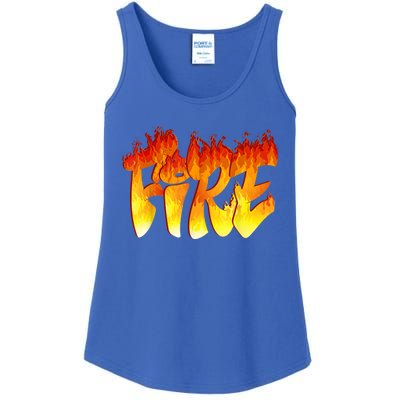 Funny Fire And Ice Costume Halloween Family Matching Ladies Essential Tank