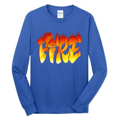 Funny Fire And Ice Costume Halloween Family Matching Tall Long Sleeve T-Shirt