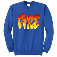 Funny Fire And Ice Costume Halloween Family Matching Tall Sweatshirt