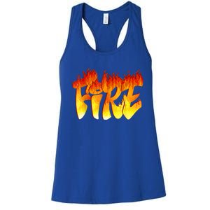 Funny Fire And Ice Costume Halloween Family Matching Women's Racerback Tank