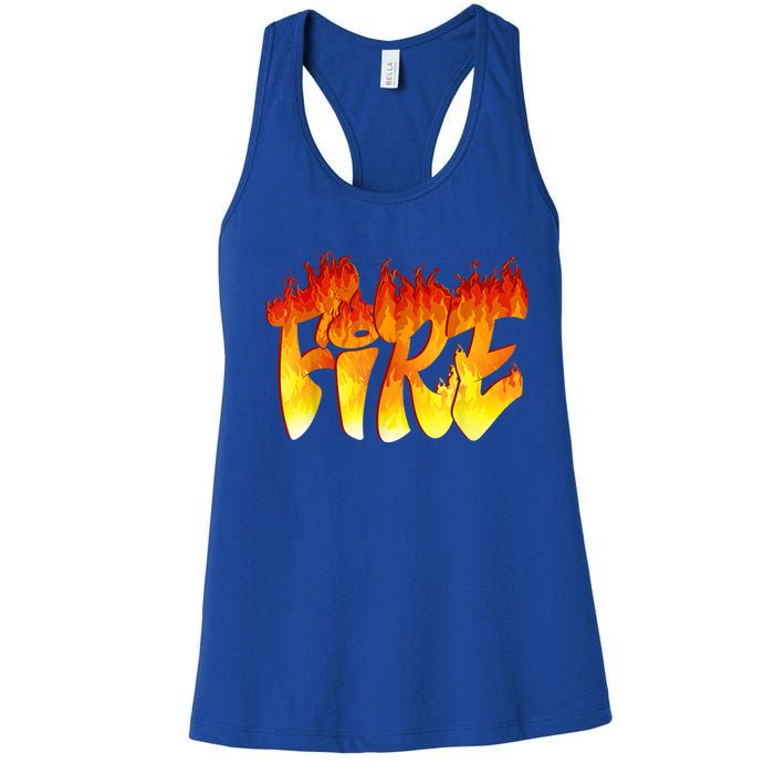 Funny Fire And Ice Costume Halloween Family Matching Women's Racerback Tank