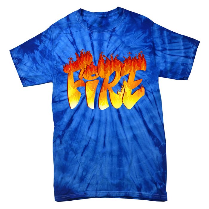 Funny Fire And Ice Costume Halloween Family Matching Tie-Dye T-Shirt