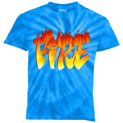 Funny Fire And Ice Costume Halloween Family Matching Kids Tie-Dye T-Shirt