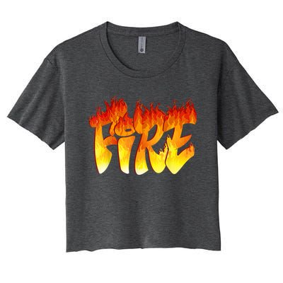 Funny Fire And Ice Costume Halloween Family Matching Women's Crop Top Tee