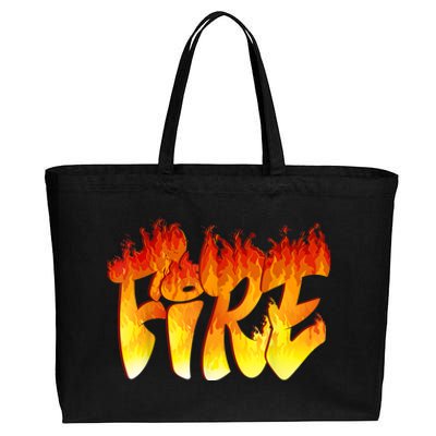 Funny Fire And Ice Costume Halloween Family Matching Cotton Canvas Jumbo Tote