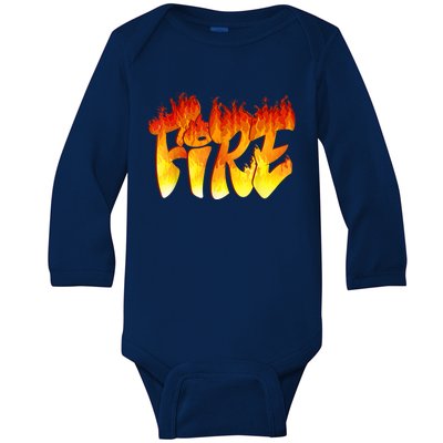 Funny Fire And Ice Costume Halloween Family Matching Baby Long Sleeve Bodysuit