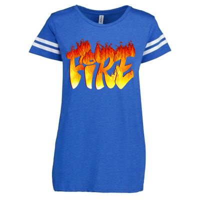 Funny Fire And Ice Costume Halloween Family Matching Enza Ladies Jersey Football T-Shirt