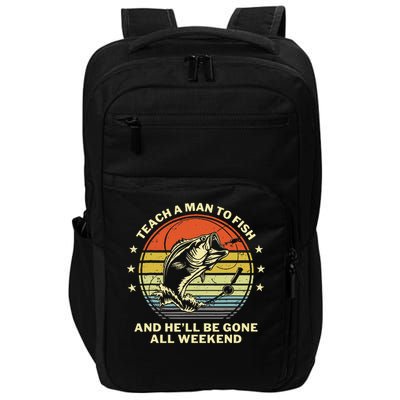 Fishing- Funny Angler Fisherman Humor Funny Dad Joke Impact Tech Backpack