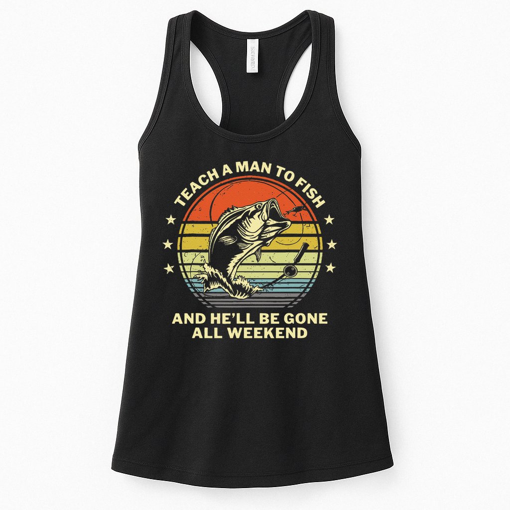 Fishing- Funny Angler Fisherman Humor Funny Dad Joke Womens Tank Top