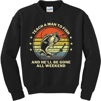 Fishing- Funny Angler Fisherman Humor Funny Dad Joke Kids Sweatshirt